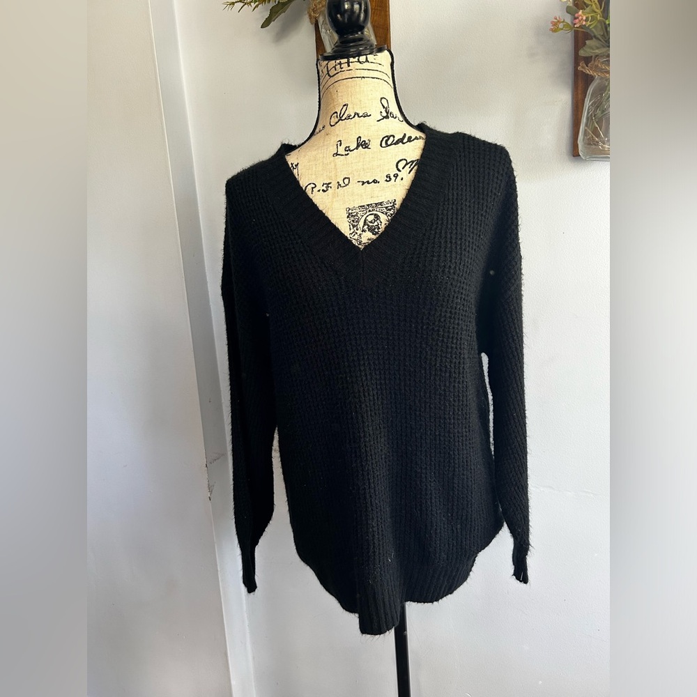 American‎ Eagle vintage waffle Knit sweater oversized lightweight casual capsule
